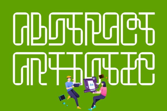 Abstract Artistic: A Bold Display Font for Creative Projects