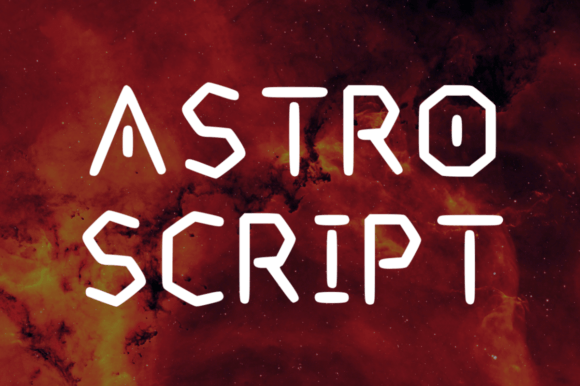 Astro Script: The Interstellar Display Typeface for Campaigns