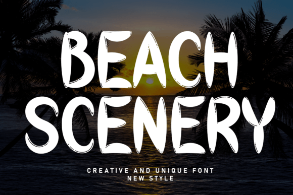 Beach Scenery: A Friendly Display Typeface for Editorial Design