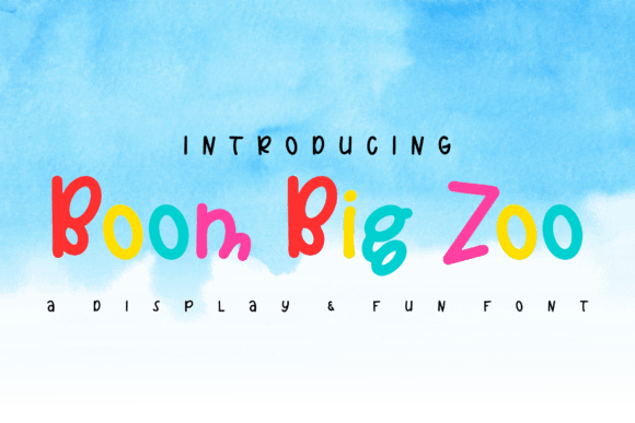 Boom Big Zoo: The Perfect Display Font for Kids' Branding
