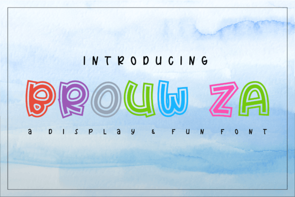 Brouw-za: The Playful Display Font You Need Today