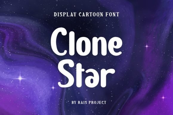 Clone Star: The Perfect Cute Display Font for Handmade Crafts