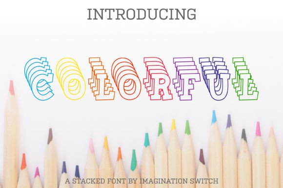 Colorful: A Display Stacked Font for Captivating Brand Identity