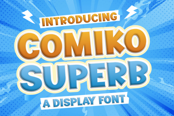 Comiko Superb: A Bold Display Typeface for Editorial Design
