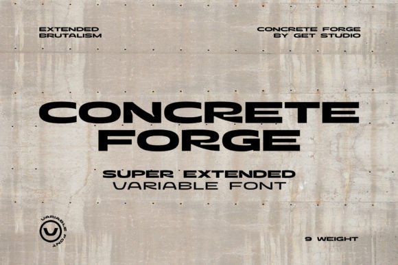 Concrete Forge: The Ultimate Brutalist Font for Bold Craft Branding