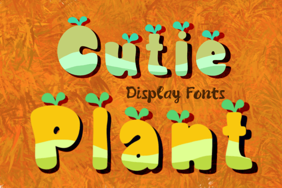 Cutie Plant: A Delightful Display Font for Editorial Design