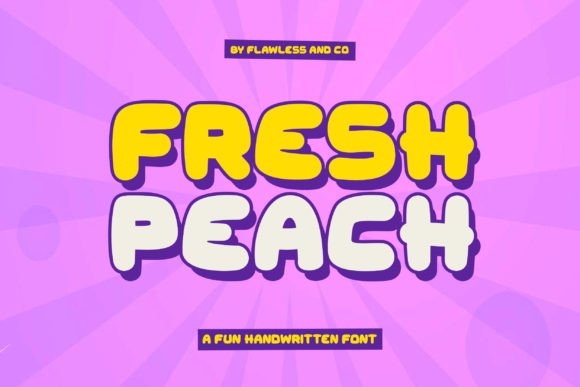Fresh Peach Display Font for Bold Web Design