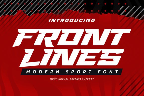 Front Lines: The Sporty Display Font for Bold Branding