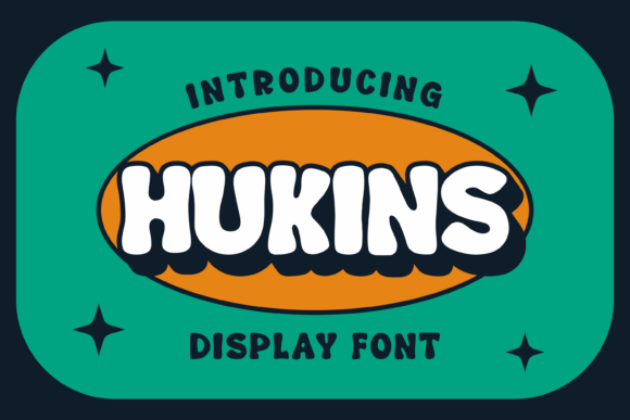 Hukins: A Whimsical Display Font for Creative Branding