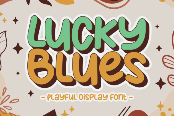 Lucky Blues: A Modern Display Font for Editorial Design
