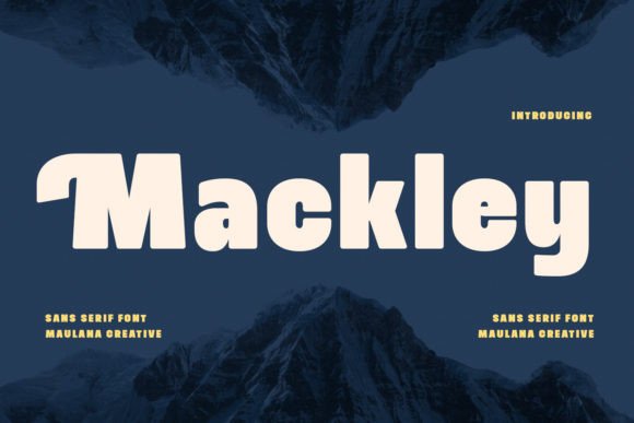 Mackley: The Round Bold Display Font for Modern Web Design