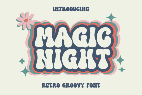 Magic Night: A Retro Display Typeface for Editorial Design