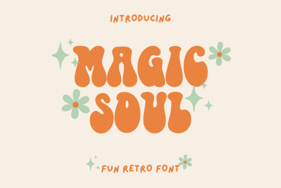 Magic Soul: A Playful Retro Font for Creative Product Design