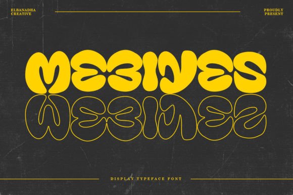Mebiyes: The Retro Bubble Display Font for Handmade Brands