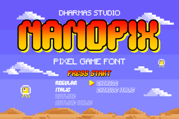 Nano Pix: A Retro Display Typeface for Modern Editorial Design