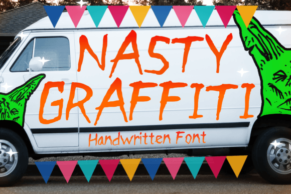 Nasty Graffiti: The Bold Typeface for Edgy Brand Identity