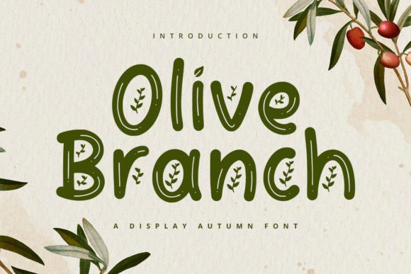 Olive Branch: The Modern Display Font for Creative Campaigns