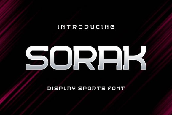 Sorak: The Unique Sports Display Font for Bold Editorial Design
