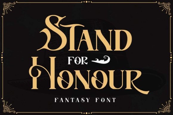 Stand for Honour: A Premium Display Font for Makers