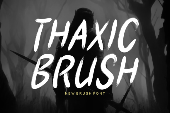 Thaxic Brush: A Bold Display Font for Modern Branding