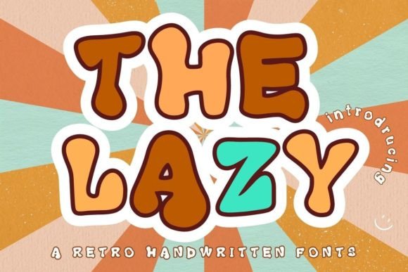 The Lazy: A Playful Display Font for Modern Branding