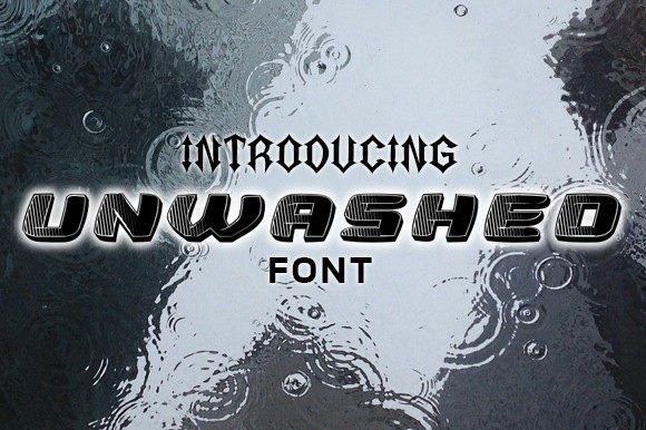 Unwashed: A Dynamic Display Font for Modern Editorial Design
