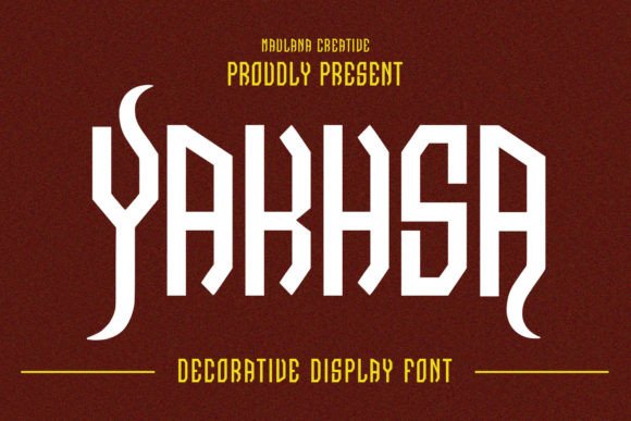 Yakhsa: The Unique Display Font for Handmade Creators